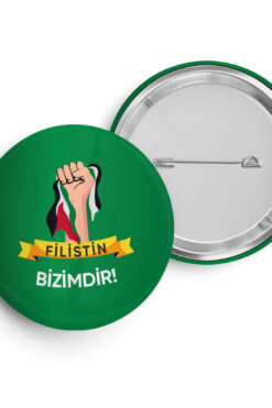 Filistin 12 İğneli Buton Rozet