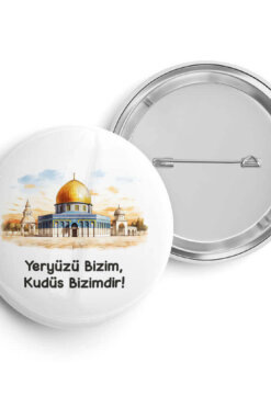 Filistin 17 İğneli Buton Rozet