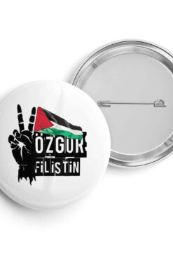Filistin 28 İğneli Buton Rozet