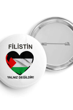 Filistin 3 İğneli Buton Rozet