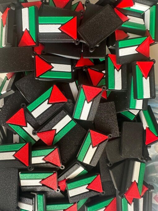 3D Baskılı Filistin Bayrak Anahtarlık - Görsel 2