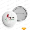 Free Palestine Harita Tasarımlı Rozet