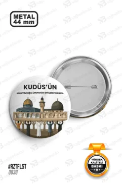 Kudüs Sorumluluğu ve Ümmet Temalı Rozet