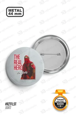 The Real Hero Abu Ubaidah Tasarımlı Rozet