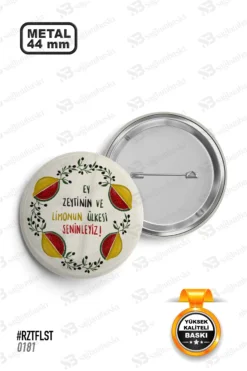 Filistin Zeytin ve Limon Ülkesi Rozet