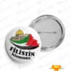 Filistin İslamındır Yazılı Kubbet-üs Sahra Tasarımlı Rozet