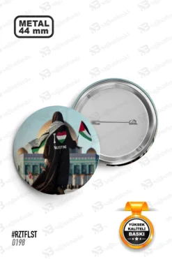 I Love Palestine Mescid-i Aksa Tasarımlı Rozet