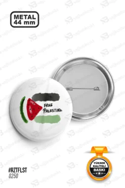 Free Palestine Karpuz Dilimi Tasarımlı Rozet