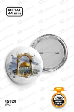 Sanatsal Kubbet-üs Sahra Kudüs Tasarımlı Rozet